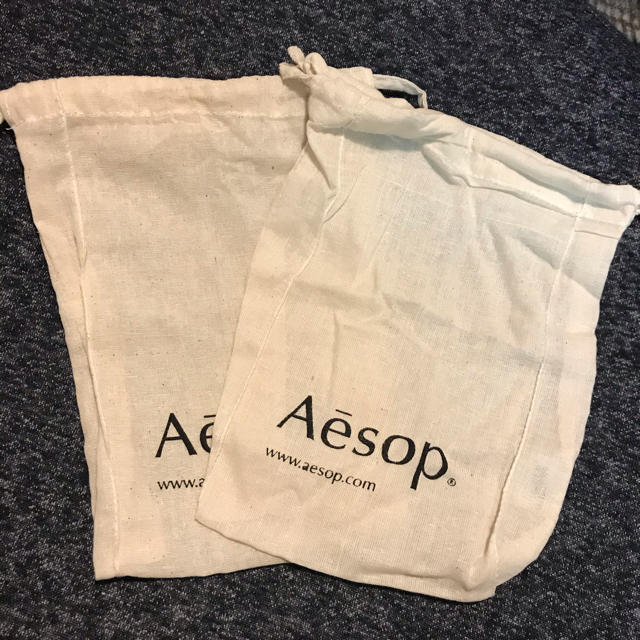 Aesop(イソップ)のAsop巾着　2枚セット レディースのバッグ(ショップ袋)の商品写真