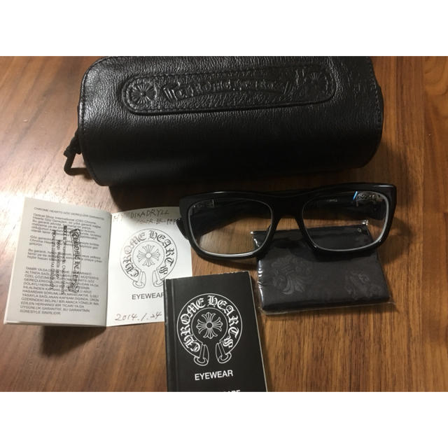 Chrome Hearts(クロムハーツ)のギャランティー判子付き クロムハーツ MYDIXADRYLL 伊達メガネ 眼鏡 メンズのファッション小物(サングラス/メガネ)の商品写真