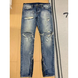 フィアオブゴッド(FEAR OF GOD)のmnml  M1 DENIM ダメージデニム  BLUE31(デニム/ジーンズ)