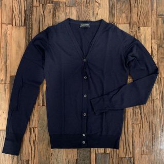 ジョンスメドレー(JOHN SMEDLEY)のジョン　スメドレー　カーディガン　ネイビー(カーディガン)