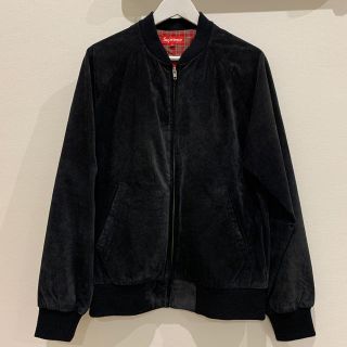 シュプリーム(Supreme)のSupreme Suede Bomber jacket M ネイビー(ダウンジャケット)