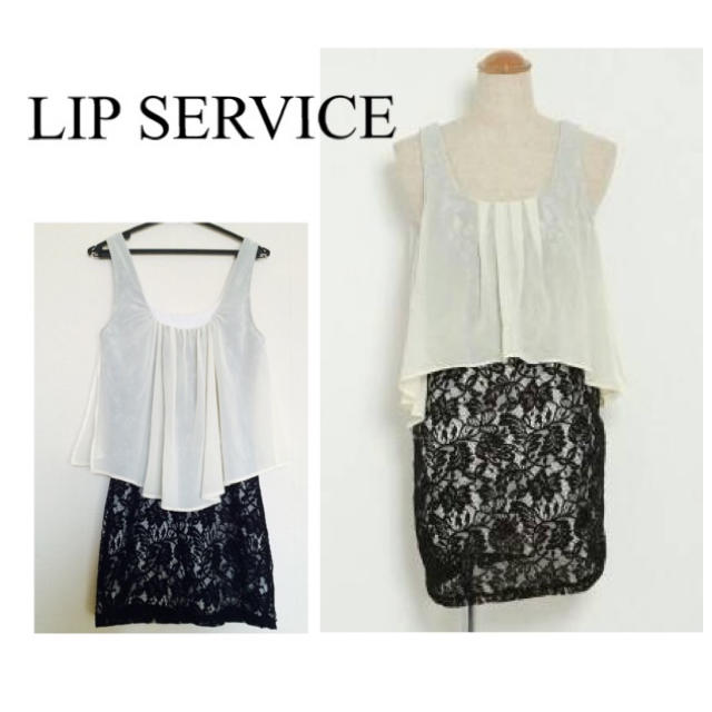 LIP SERVICE(リップサービス)のLIP SERVICE ミニワンピース　レース レディースのワンピース(ミニワンピース)の商品写真