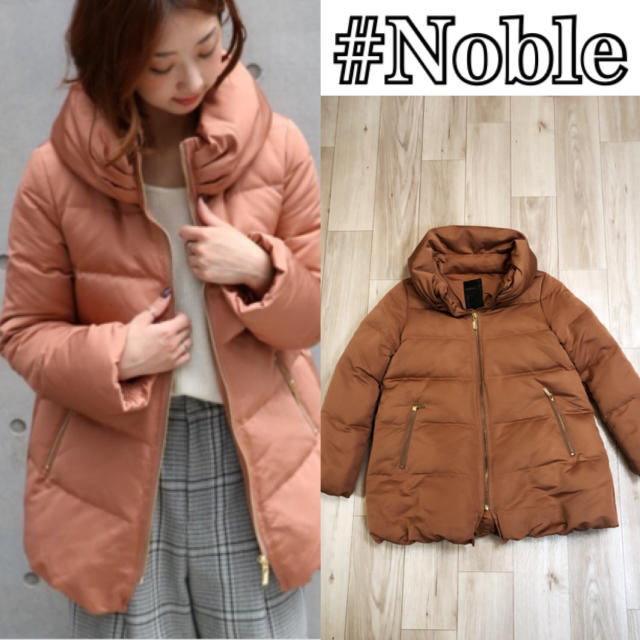 NOBLE エステルファイユミドルダウンコート　スピックアンドスパン　イエナ