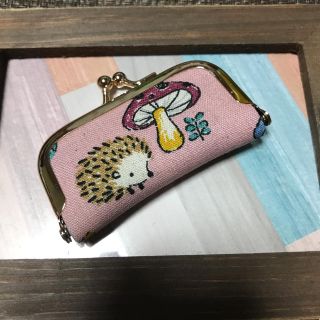 ハンドメイド 印鑑ケース ハリネズミ(๑˙ϖ˙๑ )(はんこ)