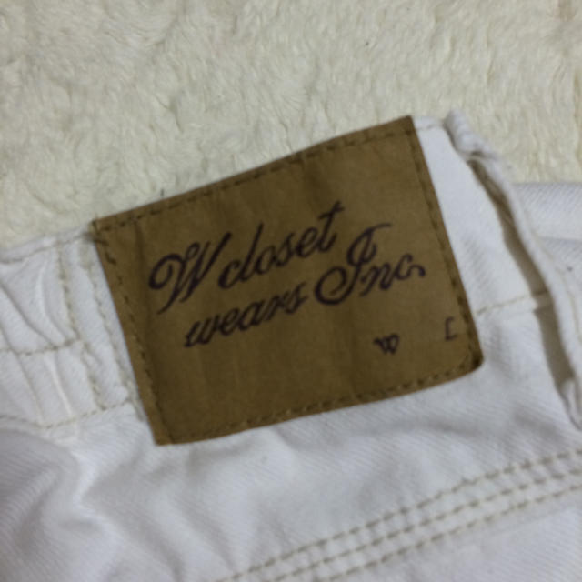 w closet(ダブルクローゼット)のホワイトデニム レディースのパンツ(デニム/ジーンズ)の商品写真