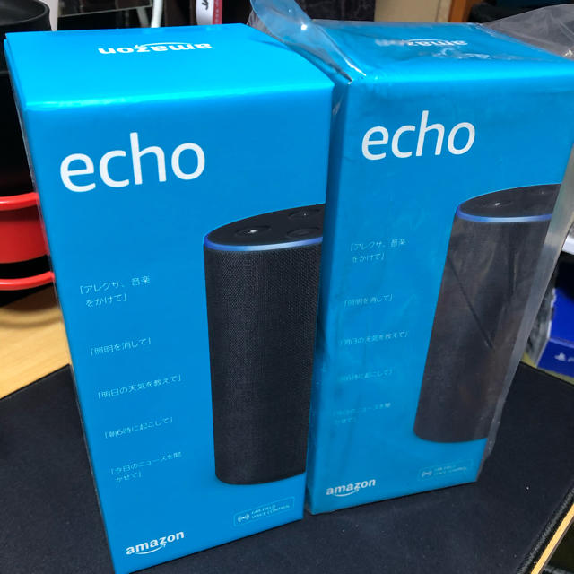 ECHO(エコー)のAmazon echo 2台セット スマホ/家電/カメラのオーディオ機器(スピーカー)の商品写真