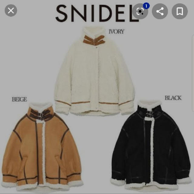 SNIDEL(スナイデル)のsnidelオーバーサイズボアコート レディースのジャケット/アウター(ムートンコート)の商品写真