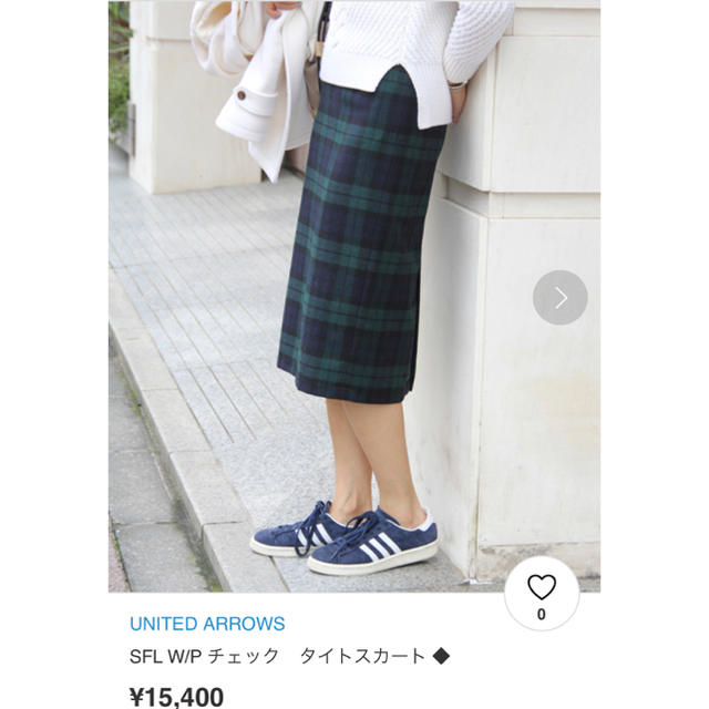 UNITED ARROWS(ユナイテッドアローズ)のSFL W/P チェック　タイトスカート　38 レディースのスカート(ひざ丈スカート)の商品写真