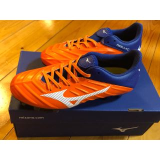 ミズノ(MIZUNO)のミズノ　サッカー　シューズ　22.０cm オレンジ(シューズ)