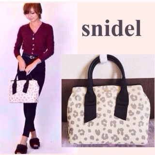 スナイデル(SNIDEL)のsnidel リボンハンドトート大(トートバッグ)