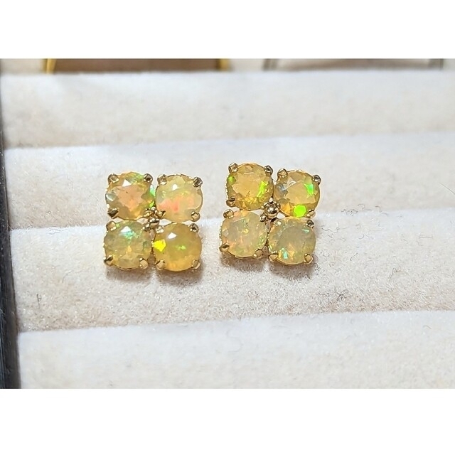 18金☆プレシャスオパールピアス www.krzysztofbialy.com