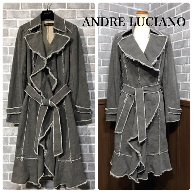 ANDRE LUCIANO(アンドレルチアーノ)のANDRE LUCIANO デニム ロングコート レディースのジャケット/アウター(ロングコート)の商品写真