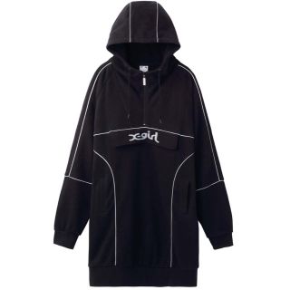 エックスガール(X-girl)の新品 X-girl  SWEAT ANORAK ワンピース(ひざ丈ワンピース)