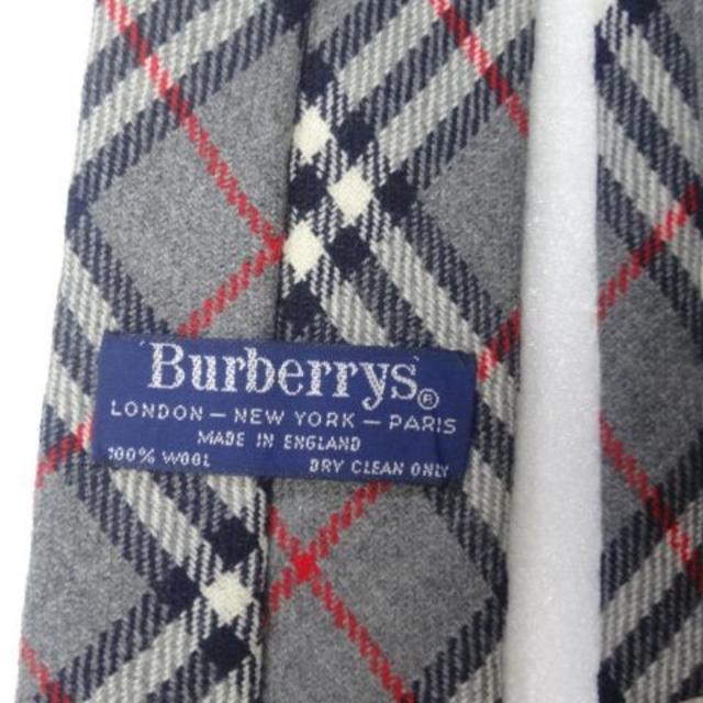 BURBERRY(バーバリー)の美品★バーバリー★BURBERRYS★【チェック柄】高級ネクタイ★ウール１００％ メンズのファッション小物(ネクタイ)の商品写真