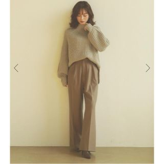 新品/タグ付き】CACHEC ストレートロングパンツ ワイドパンツ-