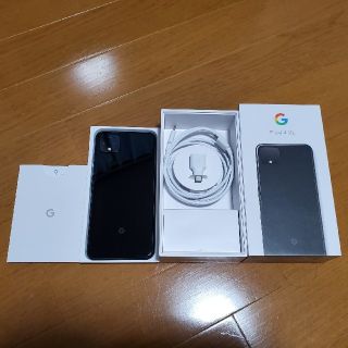 アンドロイド(ANDROID)のpixel4 XL 128GB JustBlack(スマートフォン本体)