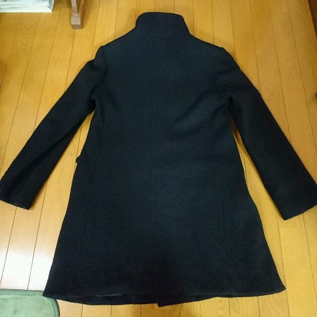 UNIQLO(ユニクロ)のブラックコート XL レディースのジャケット/アウター(ロングコート)の商品写真