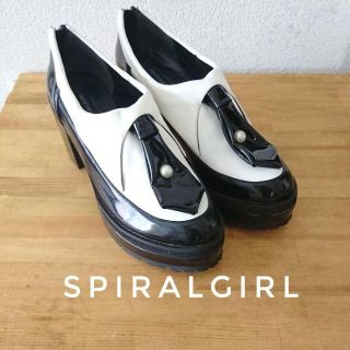 スパイラルガール(SPIRAL GIRL)の24.5㎝★SPIRALGIRL★厚底ローファー(ローファー/革靴)