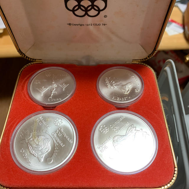1976年カナダモントリオールオリンピック記念銀貨 エンタメ/ホビーの美術品/アンティーク(貨幣)の商品写真
