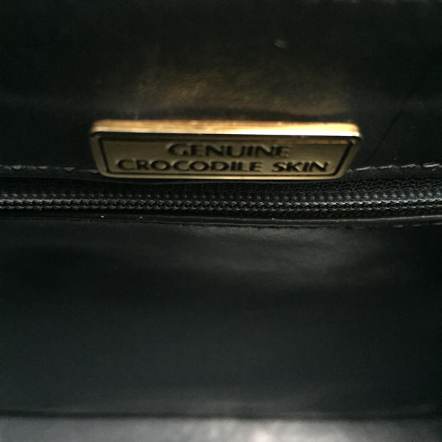 シャイニングクロコダイルの高級本革バッグ レディースのバッグ(ハンドバッグ)の商品写真