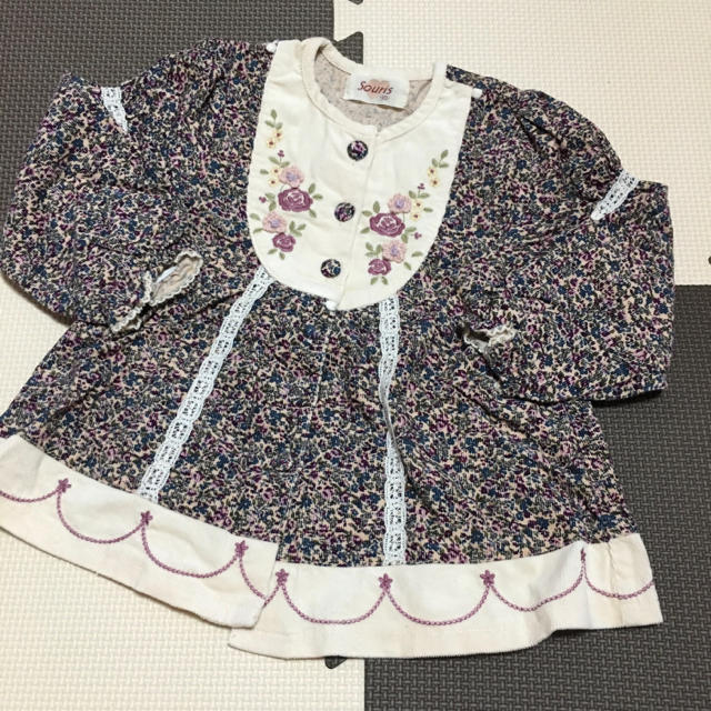 Souris(スーリー)のSouris♡コーデュロイブラウス/90 スーリー キッズ/ベビー/マタニティのキッズ服女の子用(90cm~)(ブラウス)の商品写真