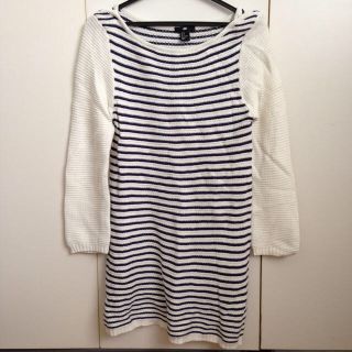 エイチアンドエム(H&M)のH&M ボーダーニットチュニック(チュニック)