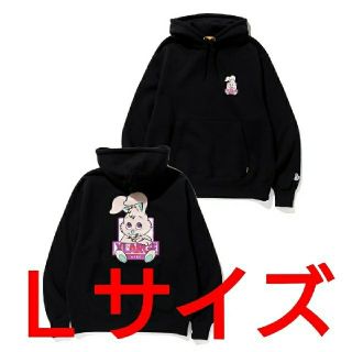 エクストララージ(XLARGE)のLサイズ XLARGE #FR2 QP Rabbits Hoodie Black(パーカー)