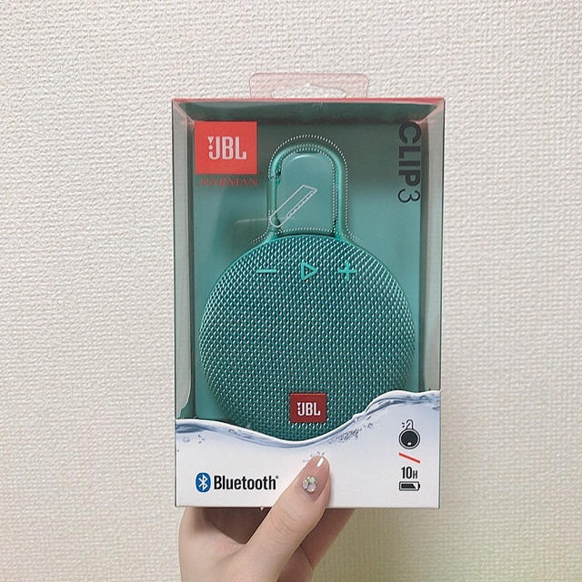 JBL HARMAN CLIP3 GREEN Bluetooth スピーカー スマホ/家電/カメラのオーディオ機器(スピーカー)の商品写真