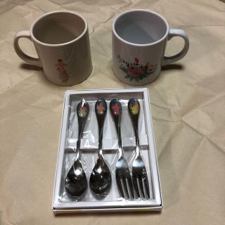 ファンケル(FANCL)の陶器マグ　スプーン&フォークセット(食器)