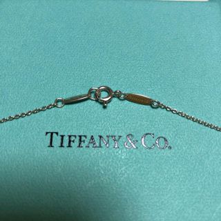 【美品】Tiffany& Co. オープンハートネックレス ピンクサファイア付き