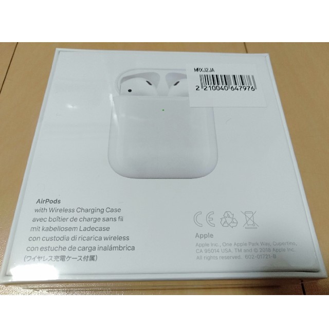 新品未開封 Apple純正 AirPods (第2世代) MRXJ2J/A