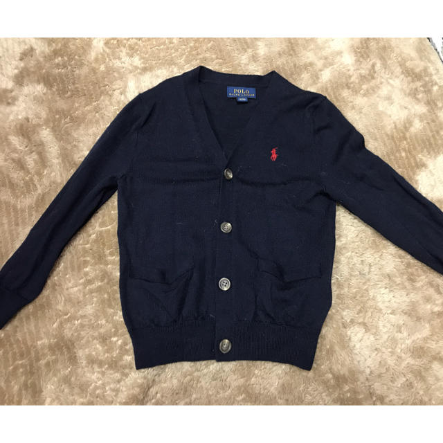 POLO RALPH LAUREN(ポロラルフローレン)の【k.aussie様専用】ポロラルフローレン紺カーディガン キッズ/ベビー/マタニティのキッズ/ベビー/マタニティ その他(その他)の商品写真