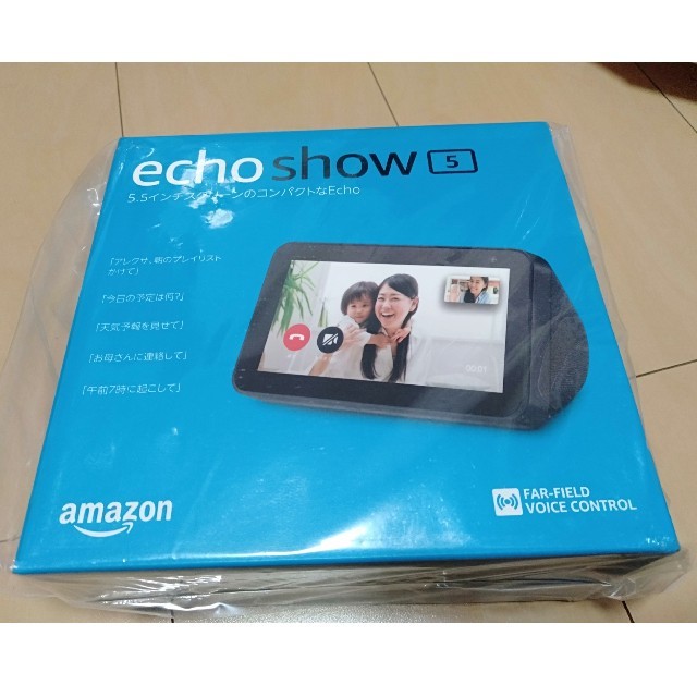 ECHO(エコー)のAmazon Echo Show 5 チャコール スマホ/家電/カメラのオーディオ機器(スピーカー)の商品写真