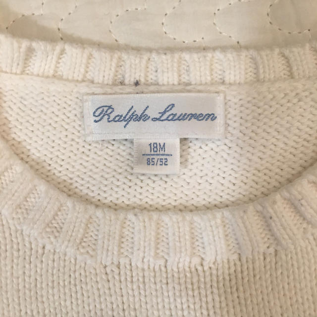 Ralph Lauren(ラルフローレン)のラルフローレン ポロベア ニット セーター 18M キッズ/ベビー/マタニティのベビー服(~85cm)(ニット/セーター)の商品写真