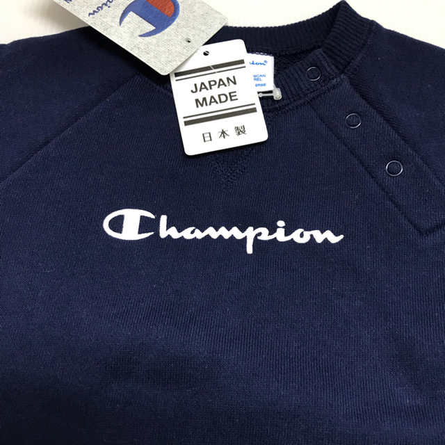 Champion(チャンピオン)の新品11860 チャンピオン カバーオール  紺  70cm 日本製 キッズ/ベビー/マタニティのベビー服(~85cm)(ロンパース)の商品写真