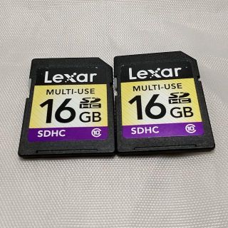 レキサー(Lexar)のLexar MULTI-USE 16GB SDカード×2(その他)