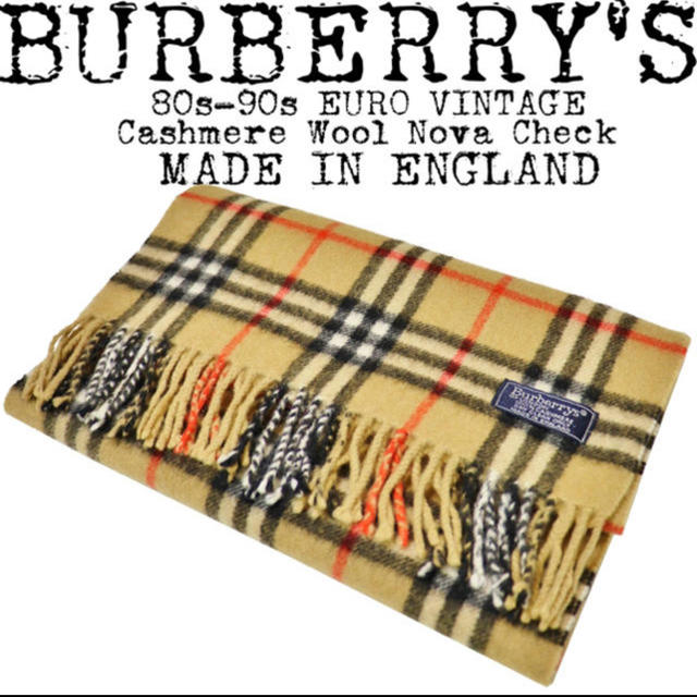 BURBERRY(バーバリー)のバーバリー　マフラー　カシミヤ　バーバリーチェック メンズのファッション小物(マフラー)の商品写真