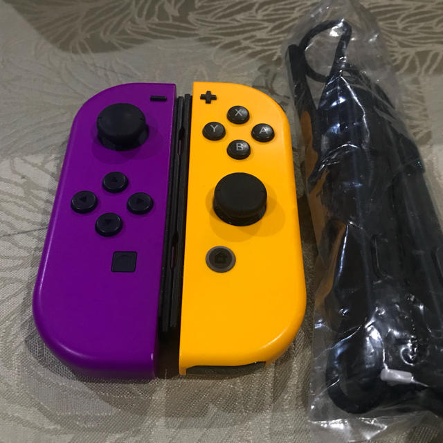 【新品】switch Joy-Con (L)ネオンパープル/(R)ネオンオレンジ