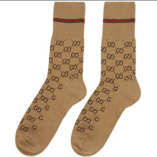 グッチ(Gucci)のウェブ GGコットン ソックス　M(ソックス)