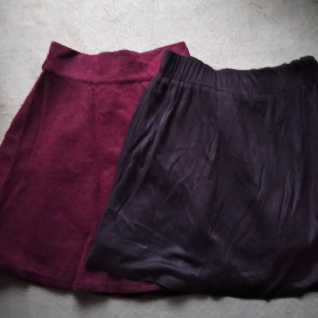 冬スカート二枚 レディースのスカート(ミニスカート)の商品写真