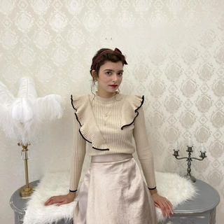 ディーホリック(dholic)のirregular frill bi-color knit(ニット/セーター)