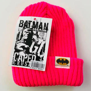 ラスト1点！BATMAN バットマン ニットキャップ ニット帽 ピンク 新品(ニット帽/ビーニー)