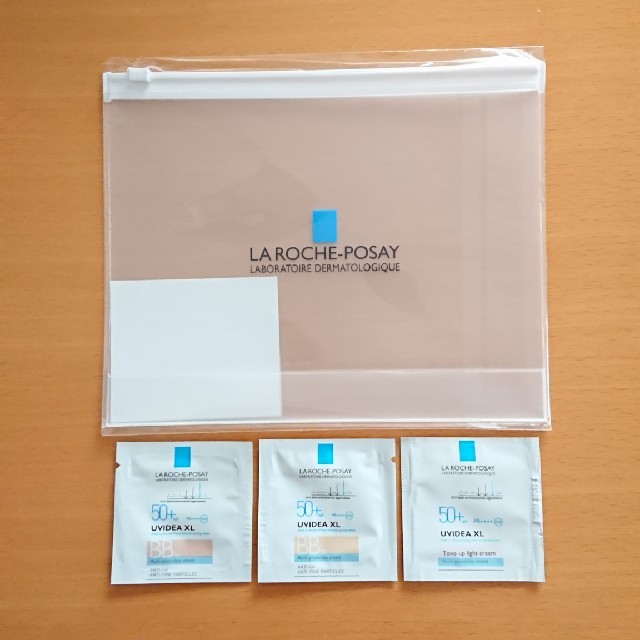 LA ROCHE-POSAY(ラロッシュポゼ)の【新品】ラロッシュポゼ サンプル3点＋ビニールポーチ セット コスメ/美容のキット/セット(サンプル/トライアルキット)の商品写真