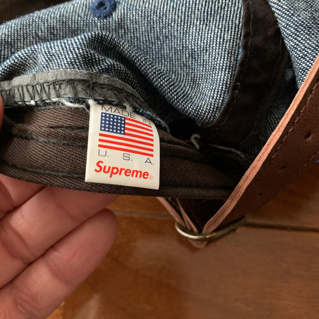 Supreme Denim Box Logo Camp Capキャップ