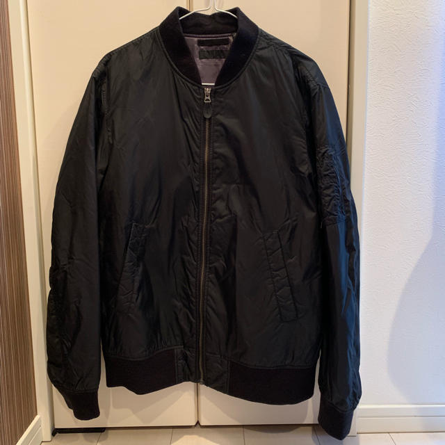 UNIQLO(ユニクロ)のMA-1 ブラック メンズのジャケット/アウター(ブルゾン)の商品写真