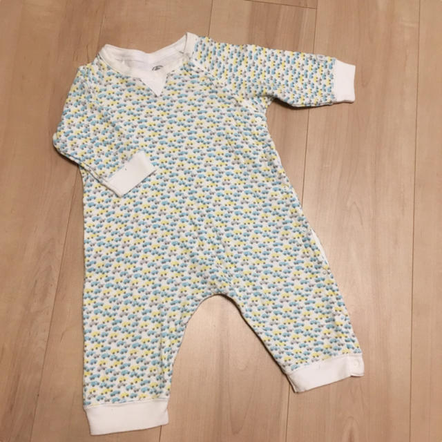 PETIT BATEAU(プチバトー)のプチバトー 長袖カバーオール 3m 60cm キッズ/ベビー/マタニティのベビー服(~85cm)(カバーオール)の商品写真