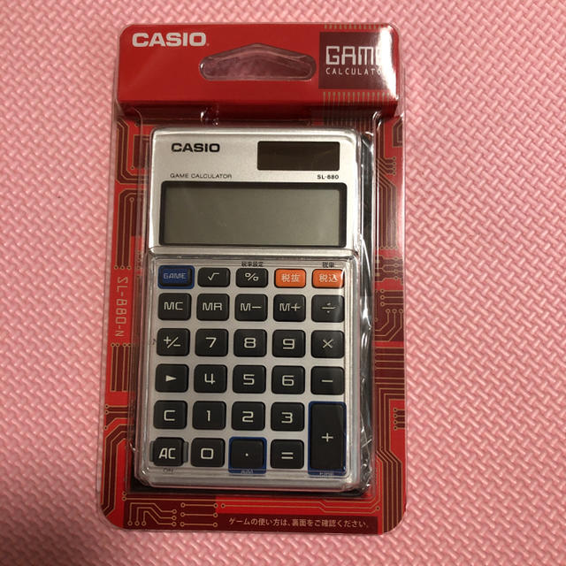 CASIO(カシオ)のCASIO カシオ 電卓 ゲーム電卓 手帳タイプ 10桁 SL-880-N インテリア/住まい/日用品のオフィス用品(オフィス用品一般)の商品写真