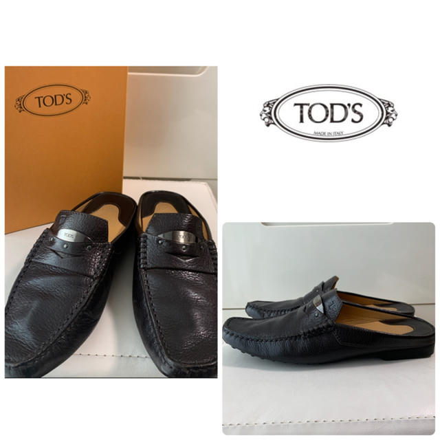 TOD'S(トッズ)のトッズ　ダークブラウンレザー　ミュール レディースの靴/シューズ(ミュール)の商品写真