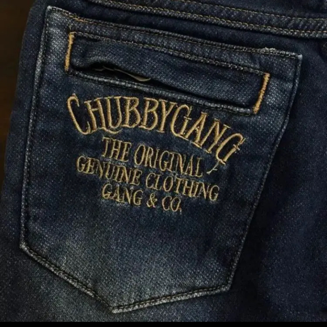 CHUBBYGANG(チャビーギャング)のCHUBBYGANG   ニットデニムパンツ キッズ/ベビー/マタニティのキッズ服男の子用(90cm~)(パンツ/スパッツ)の商品写真