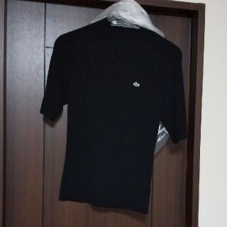 ラコステ(LACOSTE)のLACOSTE 黒 半袖ニット(ニット/セーター)